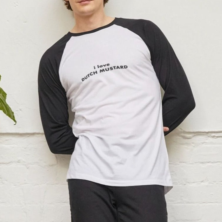 i love DUTCH MUSTARD - Baseball Tee