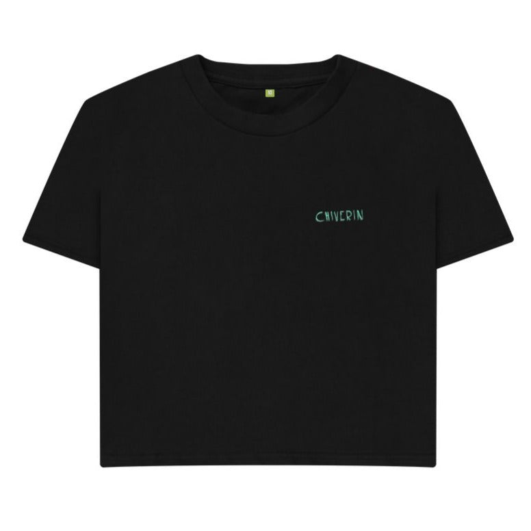 Black Side Logo - Boxy Tee