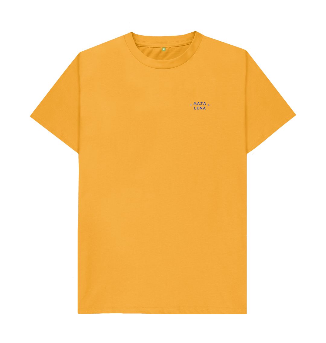 Mustard Pluto Unisex Tee Back Print