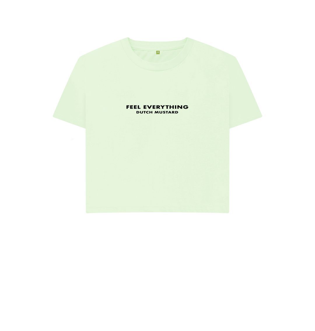 Pastel Green Dutch Mustard - Feel Everything - Boxy Tee