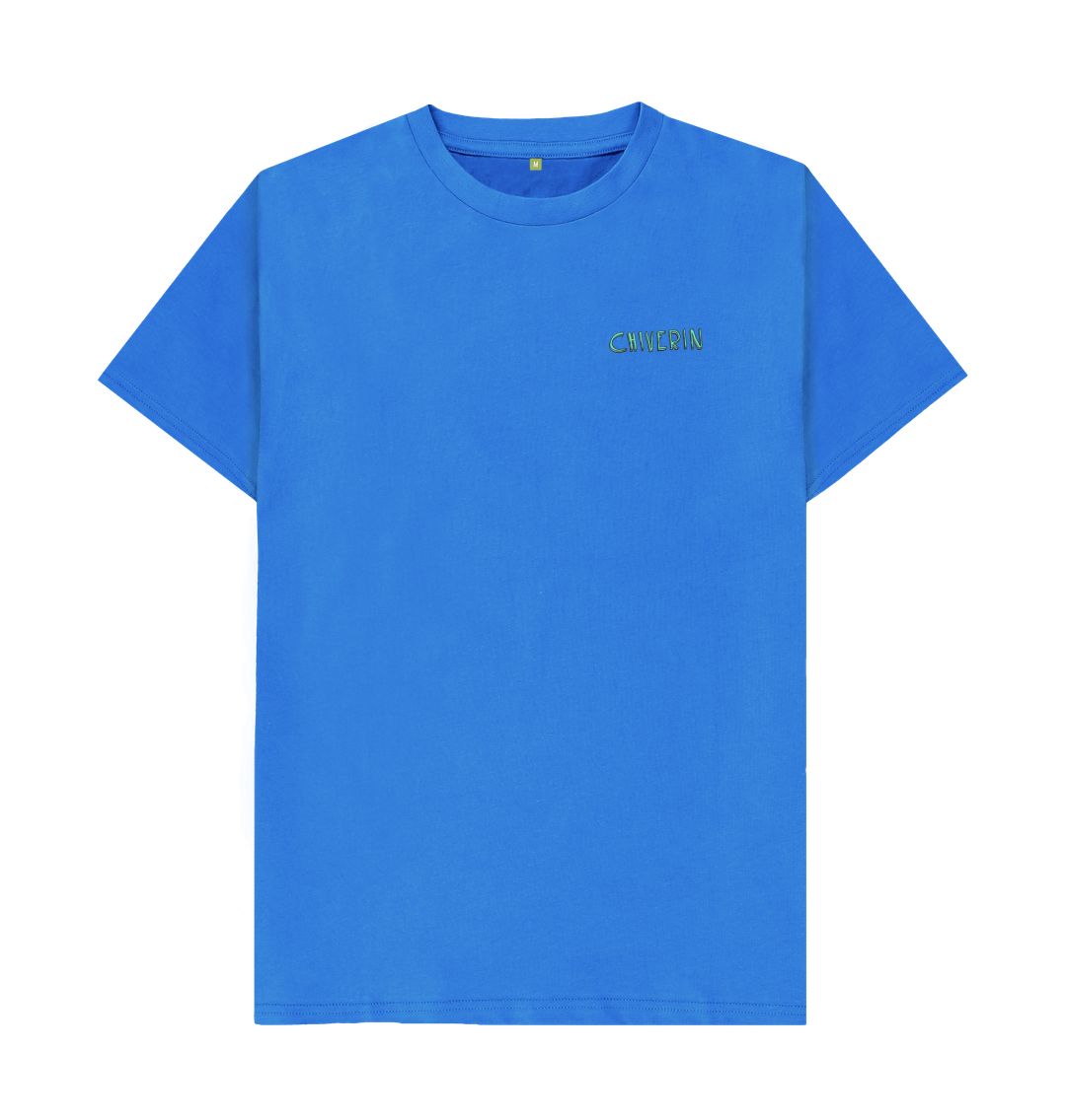 Bright Blue Chiverin Logo Tee
