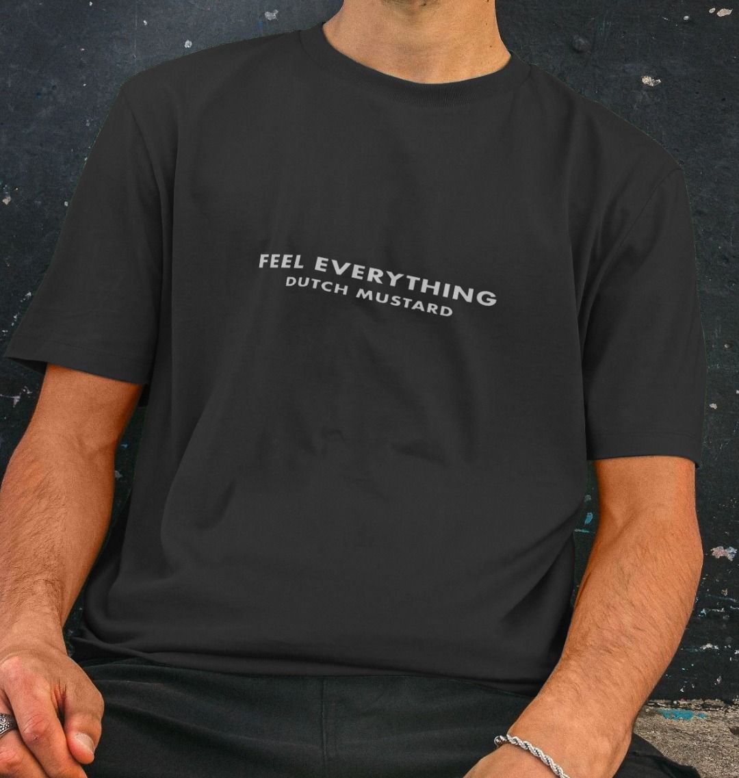 Feel Everything Unisex Tee - White Writing on Navy, Pink or Black